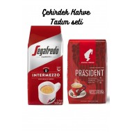 Julius Meinl & Segafredo Çekirdek Tadım Paketi 1000 gr President & Zanetti Intermezzo