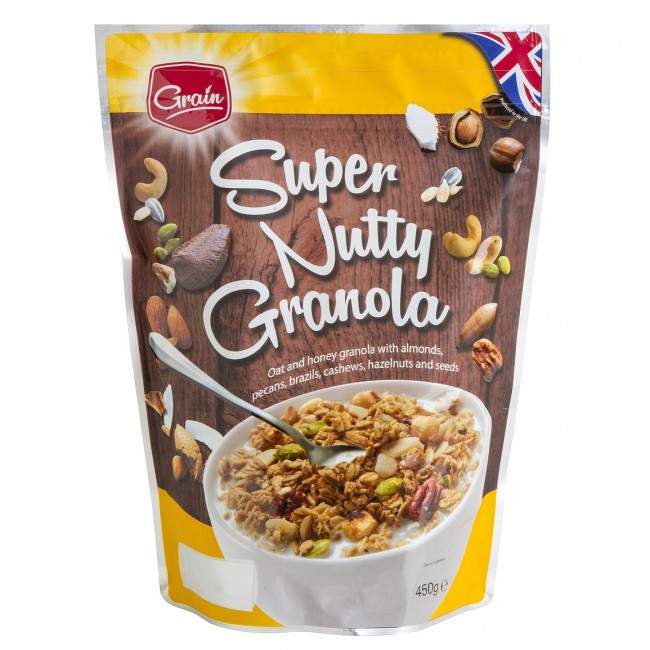 Grain Super Nutty Fındıklı Granola 450g