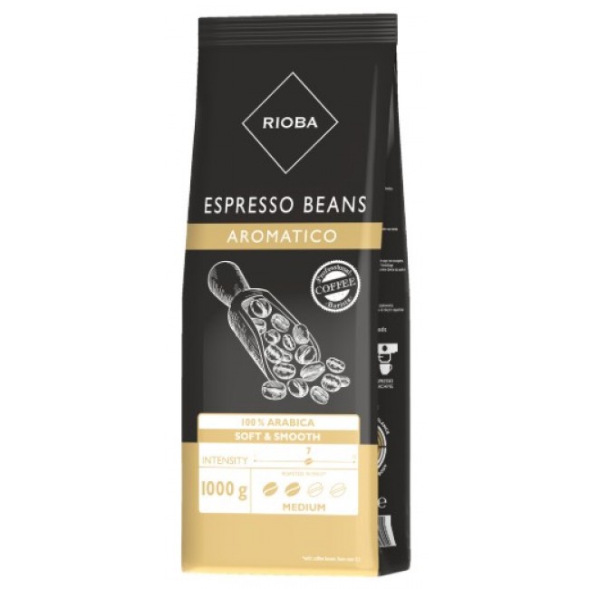 Rioba Aromatico (Platinum) Çekirdek Kahve 1kg Rioba Aromatico (Platinum) Çekirdek Kahve 1kg