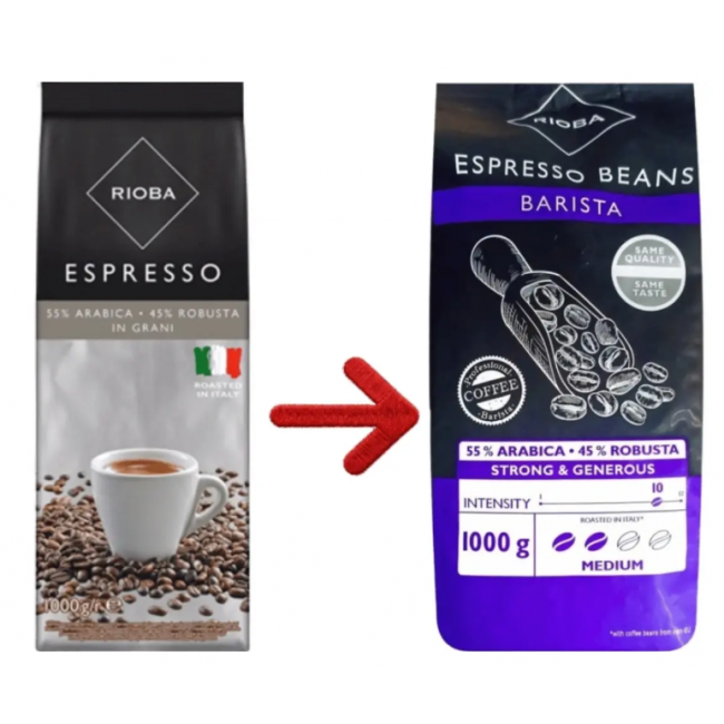 Rioba Barista  (Silver) Çekirdek Kahve 1kg