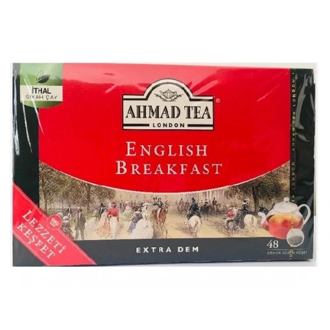 Ahmad Tea Demlik Poşet Çay English Breakfast 48li