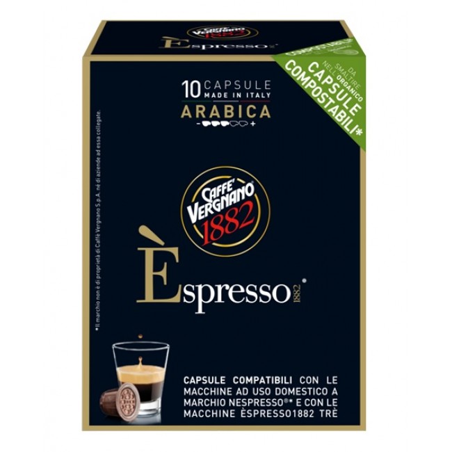 Caffe Vergnano Arabica Nespresso Uyumlu Kapsül Kahve 10 adet