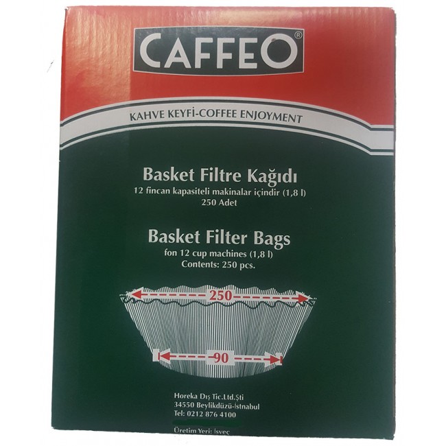Caffeo Filtre Kağıdı 90/250 Basket 250 adet 