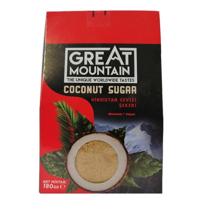 Great Mountain Hindistan Cevizi Şekeri 180g Great Mountain Hindistan Cevizi Şekeri 180g