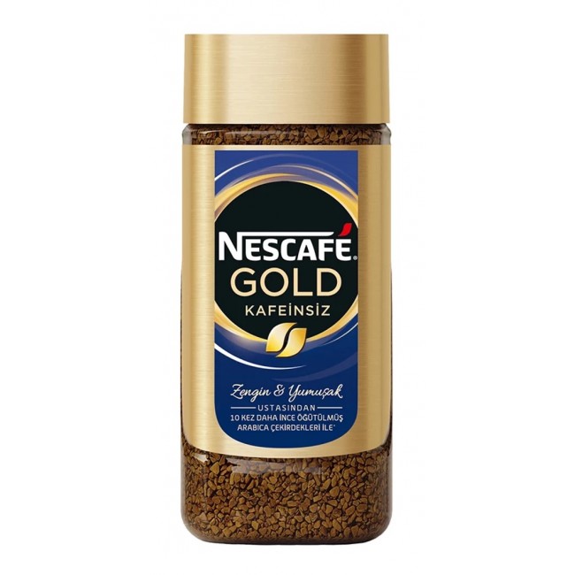 Nescafe Gold Kavanoz Çözünebilir Kafeinsiz Kahve 100g